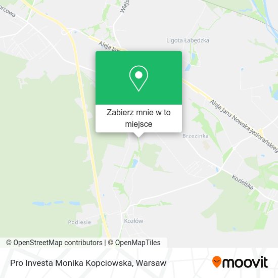 Mapa Pro Investa Monika Kopciowska