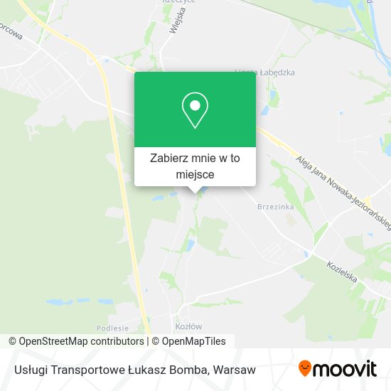 Mapa Usługi Transportowe Łukasz Bomba