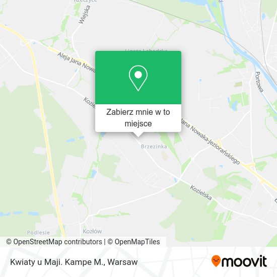 Mapa Kwiaty u Maji. Kampe M.