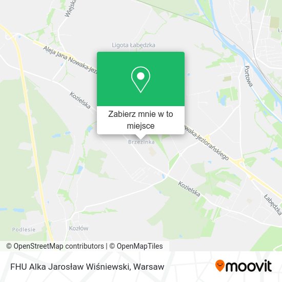 Mapa FHU Alka Jarosław Wiśniewski