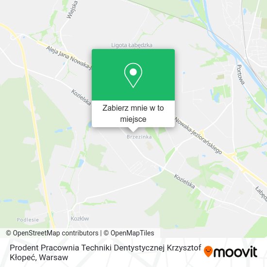 Mapa Prodent Pracownia Techniki Dentystycznej Krzysztof Kłopeć