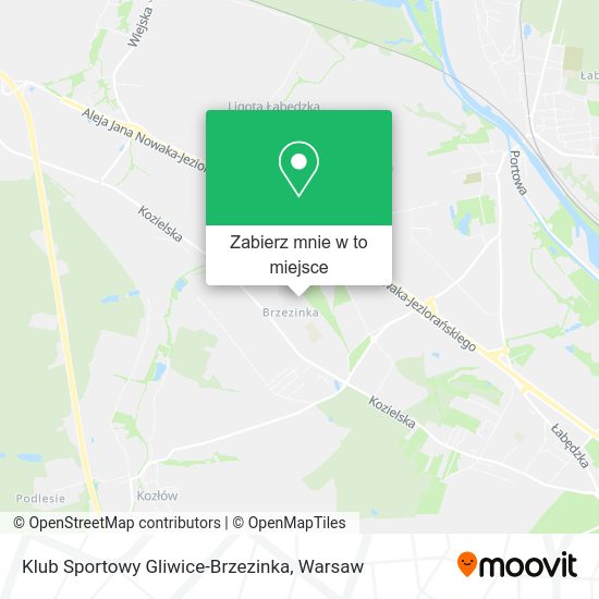 Mapa Klub Sportowy Gliwice-Brzezinka