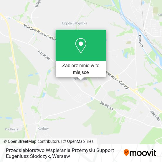 Mapa Przedsiębiorstwo Wspierania Przemysłu Support Eugeniusz Słodczyk