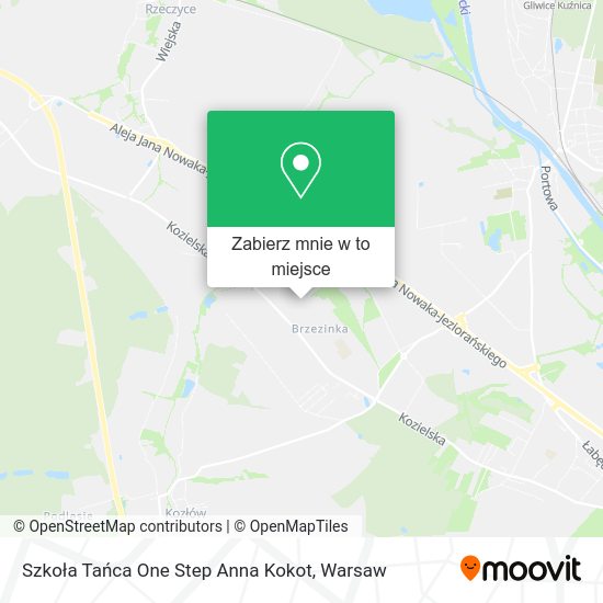 Mapa Szkoła Tańca One Step Anna Kokot