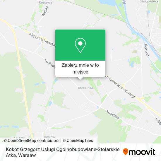 Mapa Kokot Grzegorz Usługi Ogólnobudowlane-Stolarskie Atka