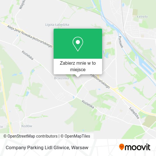 Mapa Company Parking Lidl Gliwice