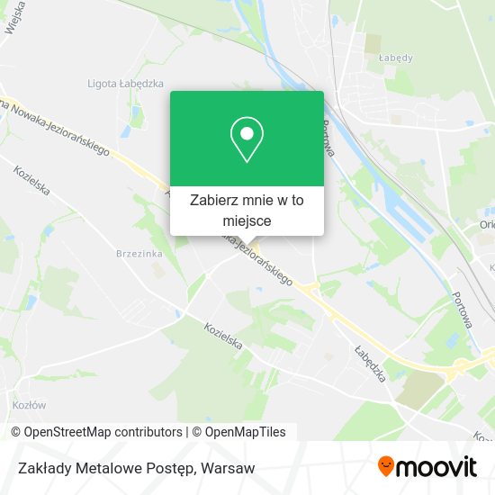 Mapa Zakłady Metalowe Postęp