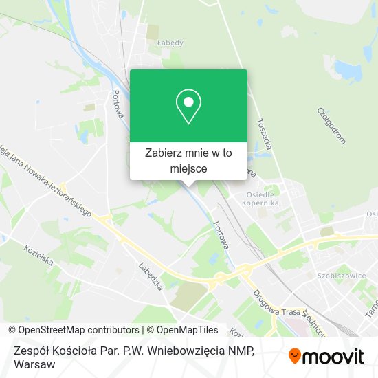 Mapa Zespół Kościoła Par. P.W. Wniebowzięcia NMP