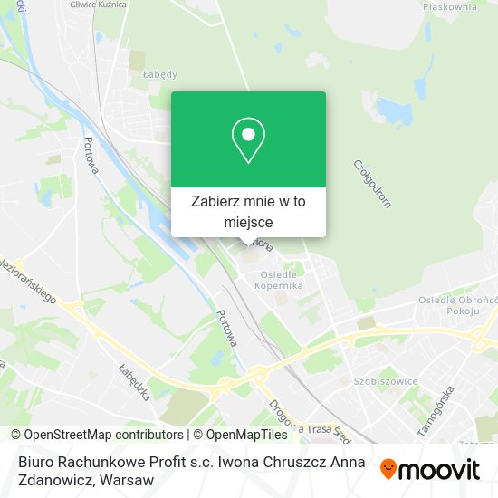 Mapa Biuro Rachunkowe Profit s.c. Iwona Chruszcz Anna Zdanowicz