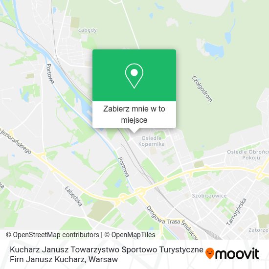 Mapa Kucharz Janusz Towarzystwo Sportowo Turystyczne Firn Janusz Kucharz