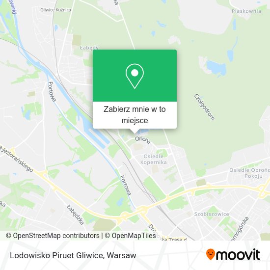 Mapa Lodowisko Piruet Gliwice