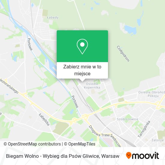 Mapa Biegam Wolno - Wybieg dla Psów Gliwice