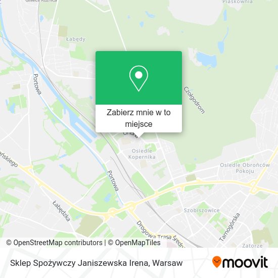 Mapa Sklep Spożywczy Janiszewska Irena