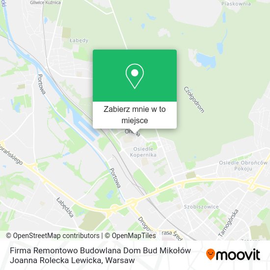 Mapa Firma Remontowo Budowlana Dom Bud Mikołów Joanna Rolecka Lewicka