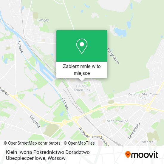 Mapa Klein Iwona Pośrednictwo Doradztwo Ubezpieczeniowe