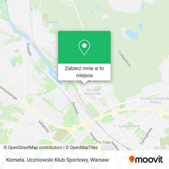 Mapa Kometa. Uczniowski Klub Sportowy