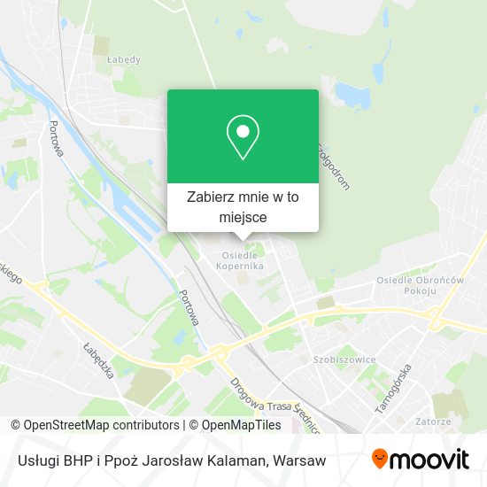 Mapa Usługi BHP i Ppoż Jarosław Kalaman