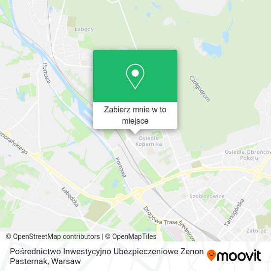 Mapa Pośrednictwo Inwestycyjno Ubezpieczeniowe Zenon Pasternak