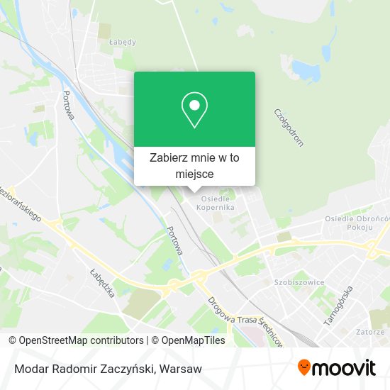 Mapa Modar Radomir Zaczyński