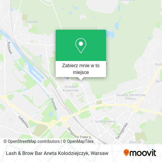 Mapa Lash & Brow Bar Aneta Kołodziejczyk