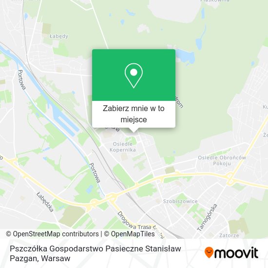 Mapa Pszczółka Gospodarstwo Pasieczne Stanisław Pazgan