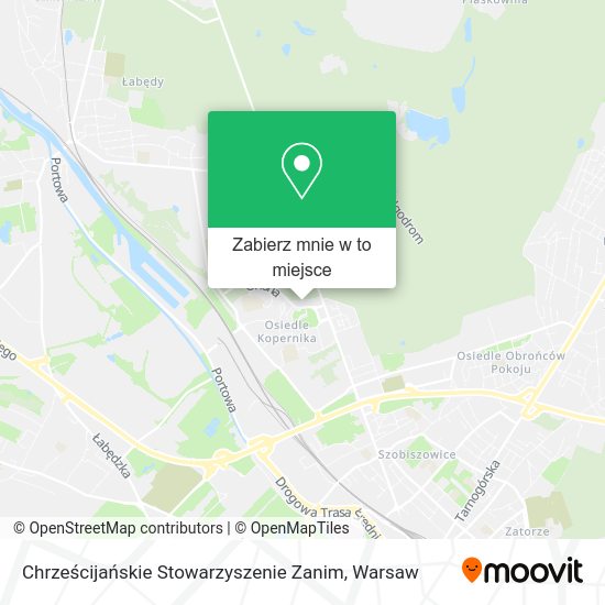 Mapa Chrześcijańskie Stowarzyszenie Zanim