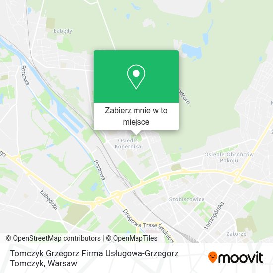 Mapa Tomczyk Grzegorz Firma Usługowa-Grzegorz Tomczyk