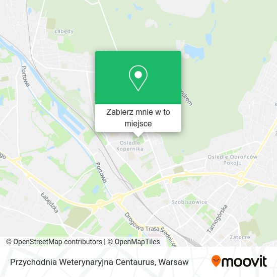 Mapa Przychodnia Weterynaryjna Centaurus