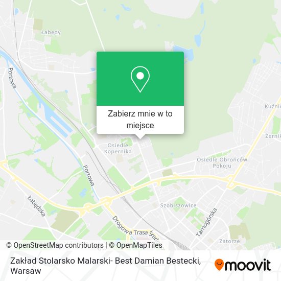 Mapa Zakład Stolarsko Malarski- Best Damian Bestecki