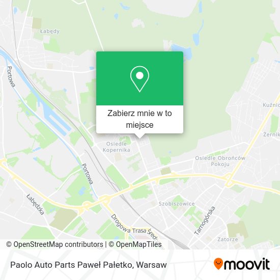 Mapa Paolo Auto Parts Paweł Pałetko