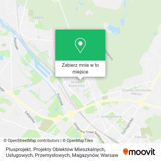 Mapa Plusprojekt. Projekty Obiektów Mieszkalnych, Usługowych, Przemysłowych, Magazynów