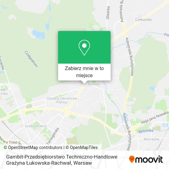 Mapa Gambit-Przedsiębiorstwo Techniczno-Handlowe Grażyna Łukowska-Rachwał