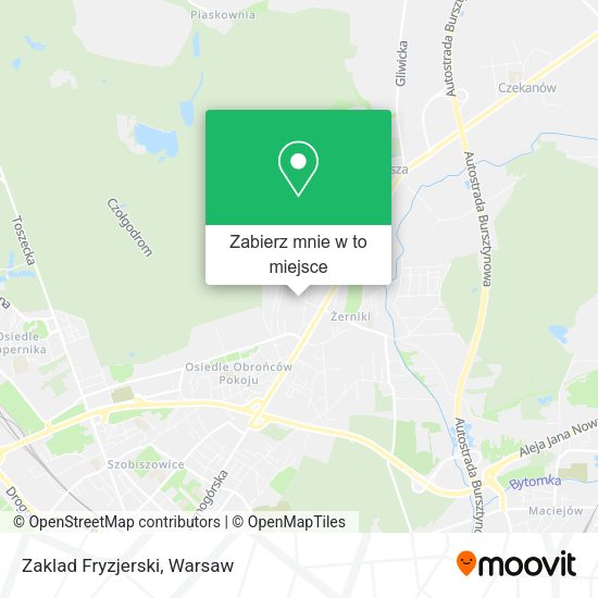 Mapa Zaklad Fryzjerski