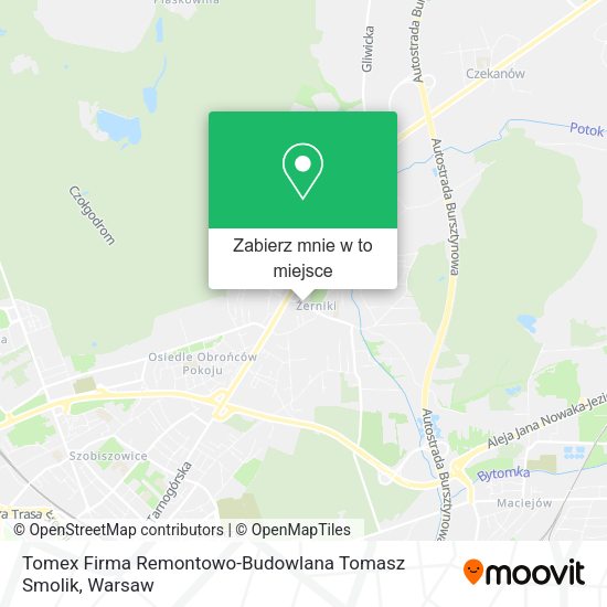 Mapa Tomex Firma Remontowo-Budowlana Tomasz Smolik