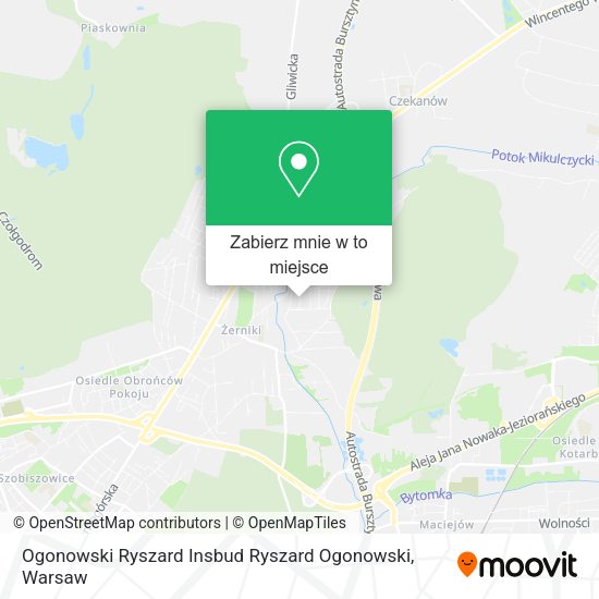 Mapa Ogonowski Ryszard Insbud Ryszard Ogonowski