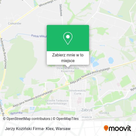 Mapa Jerzy Koziński Firma- Klex