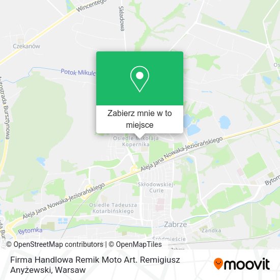 Mapa Firma Handlowa Remik Moto Art. Remigiusz Anyżewski