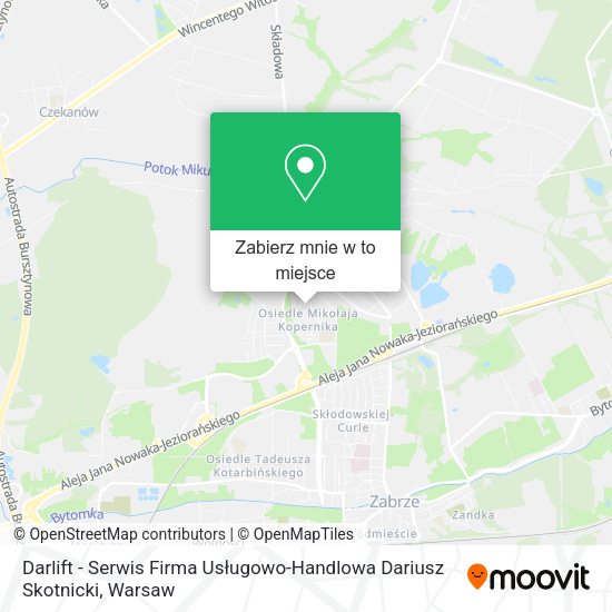 Mapa Darlift - Serwis Firma Usługowo-Handlowa Dariusz Skotnicki