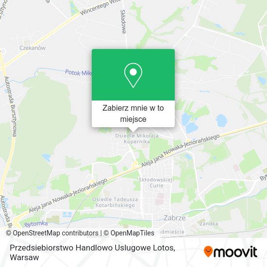 Mapa Przedsiebiorstwo Handlowo Uslugowe Lotos