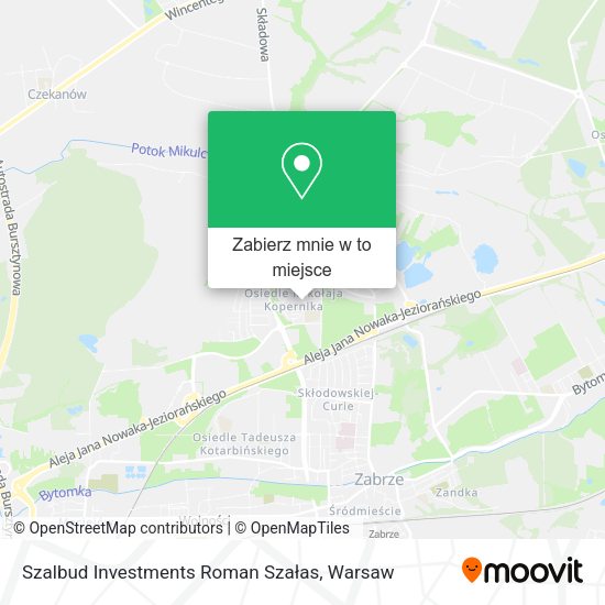 Mapa Szalbud Investments Roman Szałas