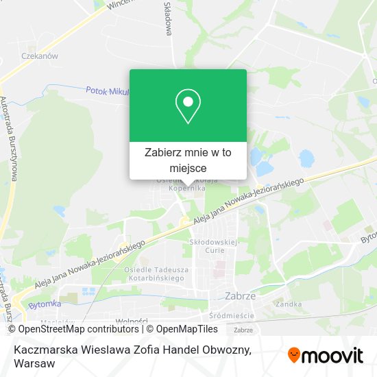 Mapa Kaczmarska Wieslawa Zofia Handel Obwozny