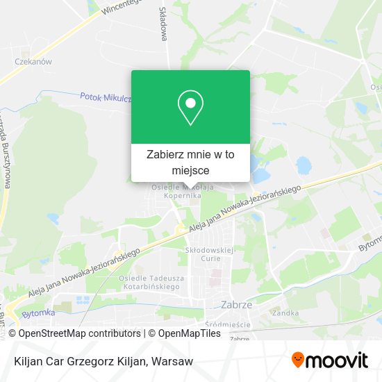 Mapa Kiljan Car Grzegorz Kiljan