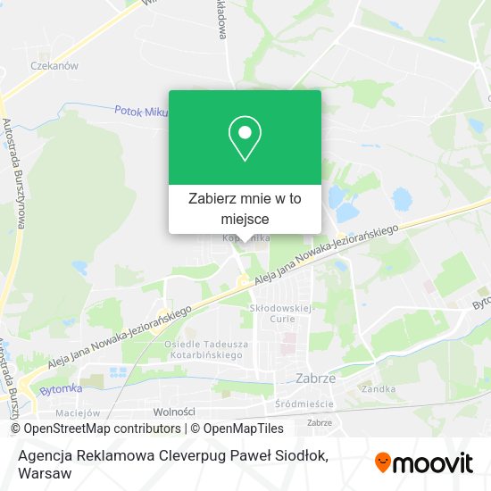 Mapa Agencja Reklamowa Cleverpug Paweł Siodłok