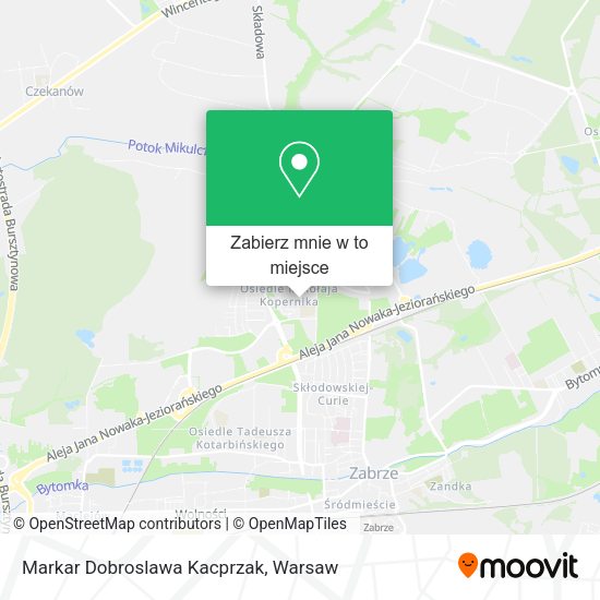 Mapa Markar Dobroslawa Kacprzak