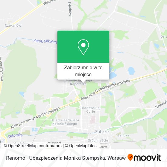 Mapa Renomo - Ubezpieczenia Monika Stempska