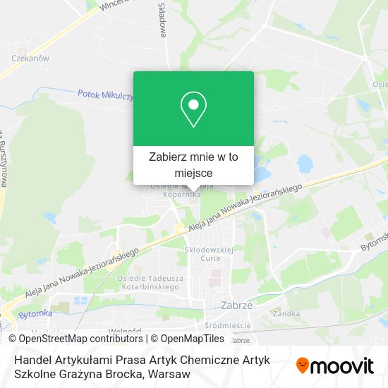 Mapa Handel Artykułami Prasa Artyk Chemiczne Artyk Szkolne Grażyna Brocka