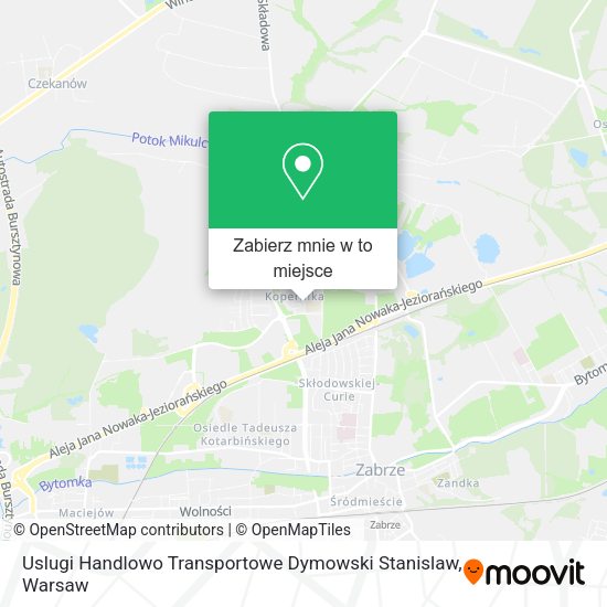 Mapa Uslugi Handlowo Transportowe Dymowski Stanislaw