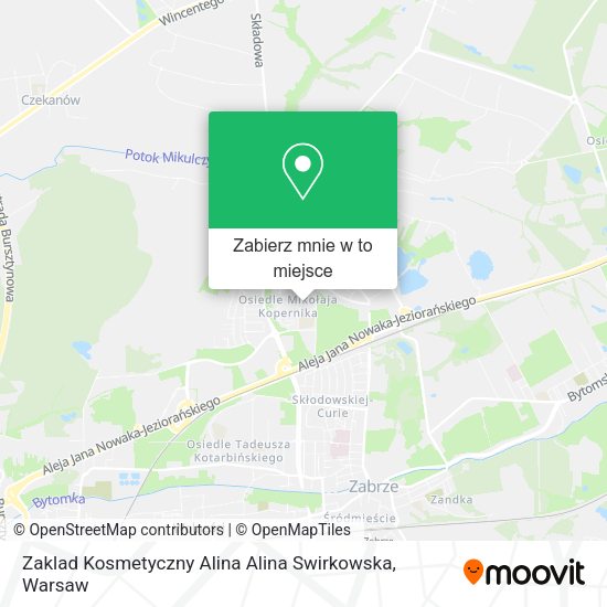 Mapa Zaklad Kosmetyczny Alina Alina Swirkowska