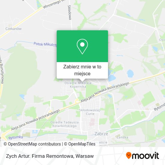 Mapa Zych Artur. Firma Remontowa