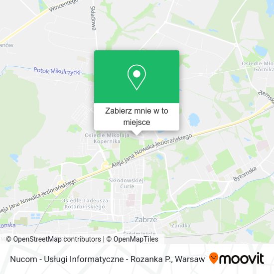 Mapa Nucom - Usługi Informatyczne - Rozanka P.